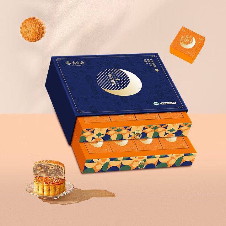 紫光园·紫光福满月饼礼盒1260g